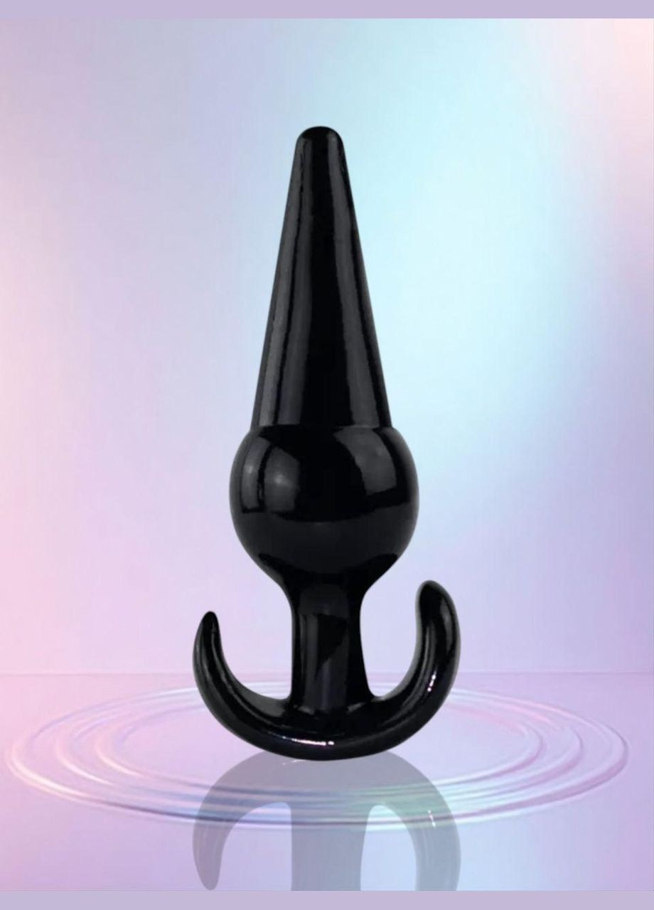 Анальна пробка силіконова мʼяка, стимулятор анальний, інтимні іграшка чорна No Brand (313241158)