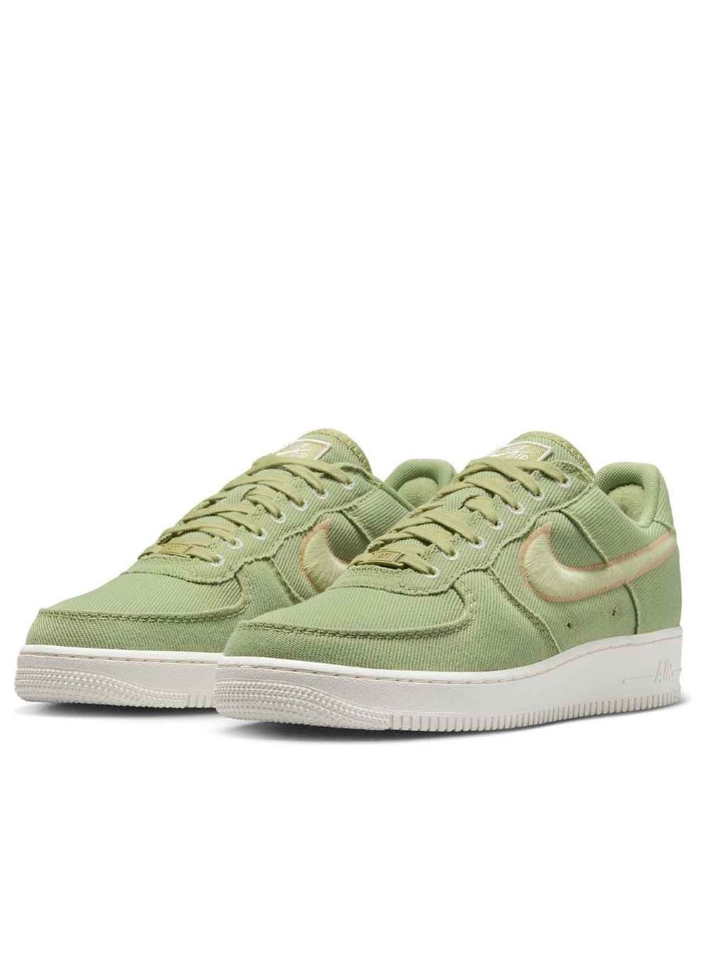 Зелені Осінні чоловічі кросівки air force 1 low canvas зелений Nike