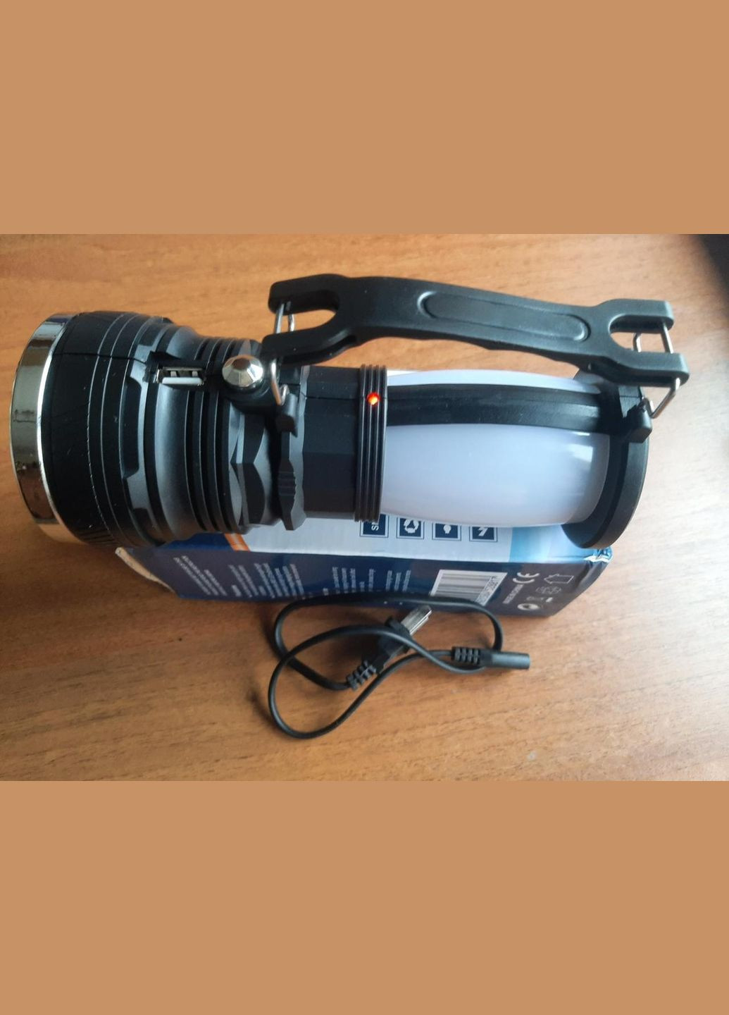 Фонарь светодиодный производный многофункциональный с солнечной панелью (HEL-2881T) HeadLight (368499583)