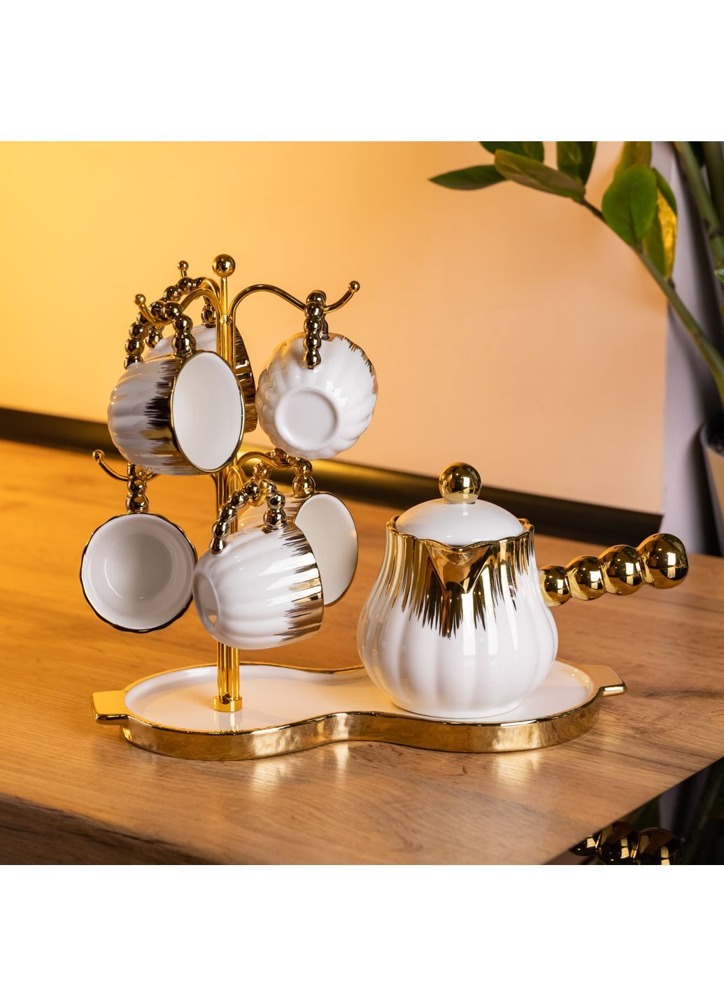 Набір для кави по-турецьки порцеляновий Energy на 6 персон FM-JJ-5 No Brand (368641527)