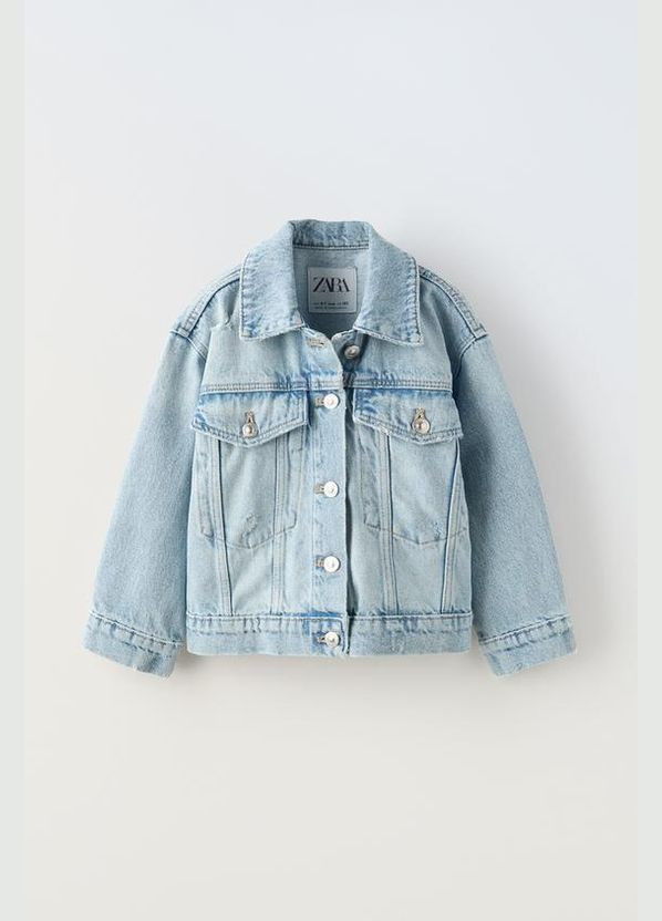 Голубая детская джинсовая куртка 5252/604 голубой Zara