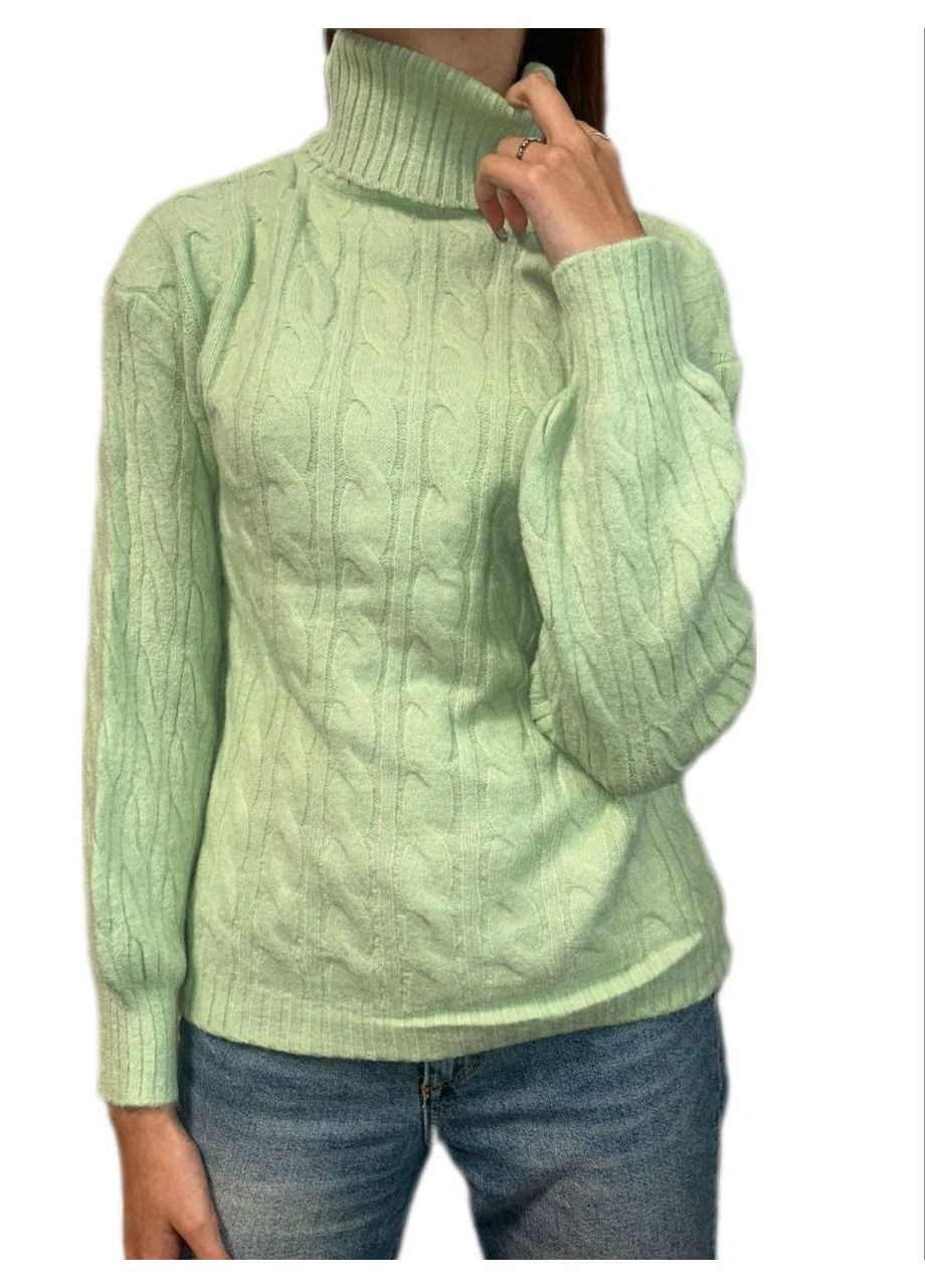 М'ятний демісезонний теплий гольф Glam Panic