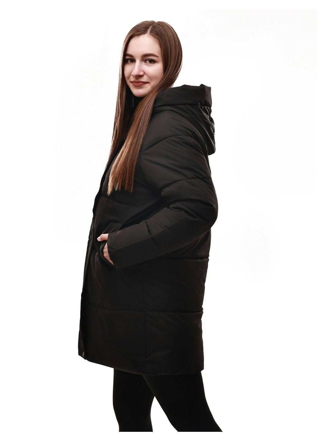 Чорна куртка демісезонна жіноча No Brand