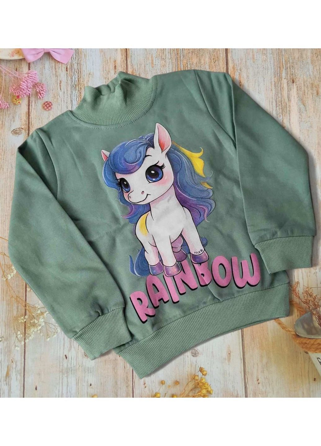 Гольф водолазка дитяча на дівчинку Зелений (1226) CITCIT (368895960)