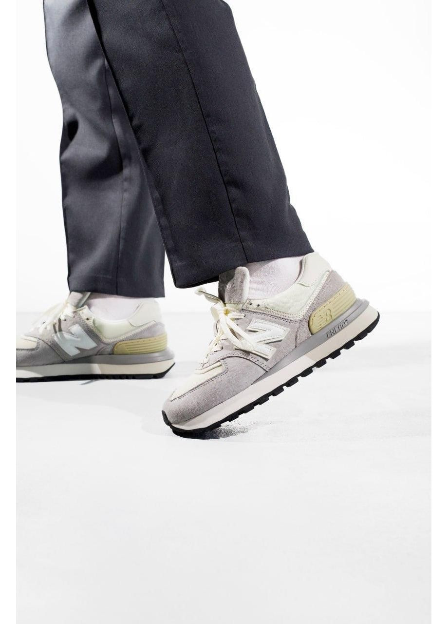 КРОССОВКИ ЖЕНСКИЕ NEW BALANCE 574 LEGACY BEIGE GREY WHITE НЬЮ БЕЛАНС 574 No Brand серые демисезоны (367167958)