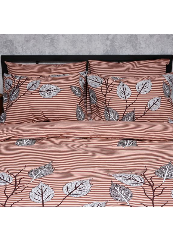 Комплект постільної білизни Бязь Gold Люкс «» Полуторний Євро 160х220 наволочки 2х40х60 (MS-820005900) Moon&Star Autumn Leaves (356114321)