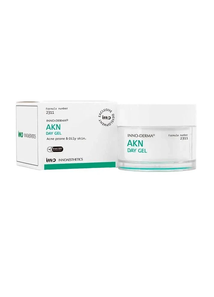 Innoaesthetics Гель для обличчя для шкіри з акне AKN Day Gel, 50 г — Крем, Іспанія (391669754)