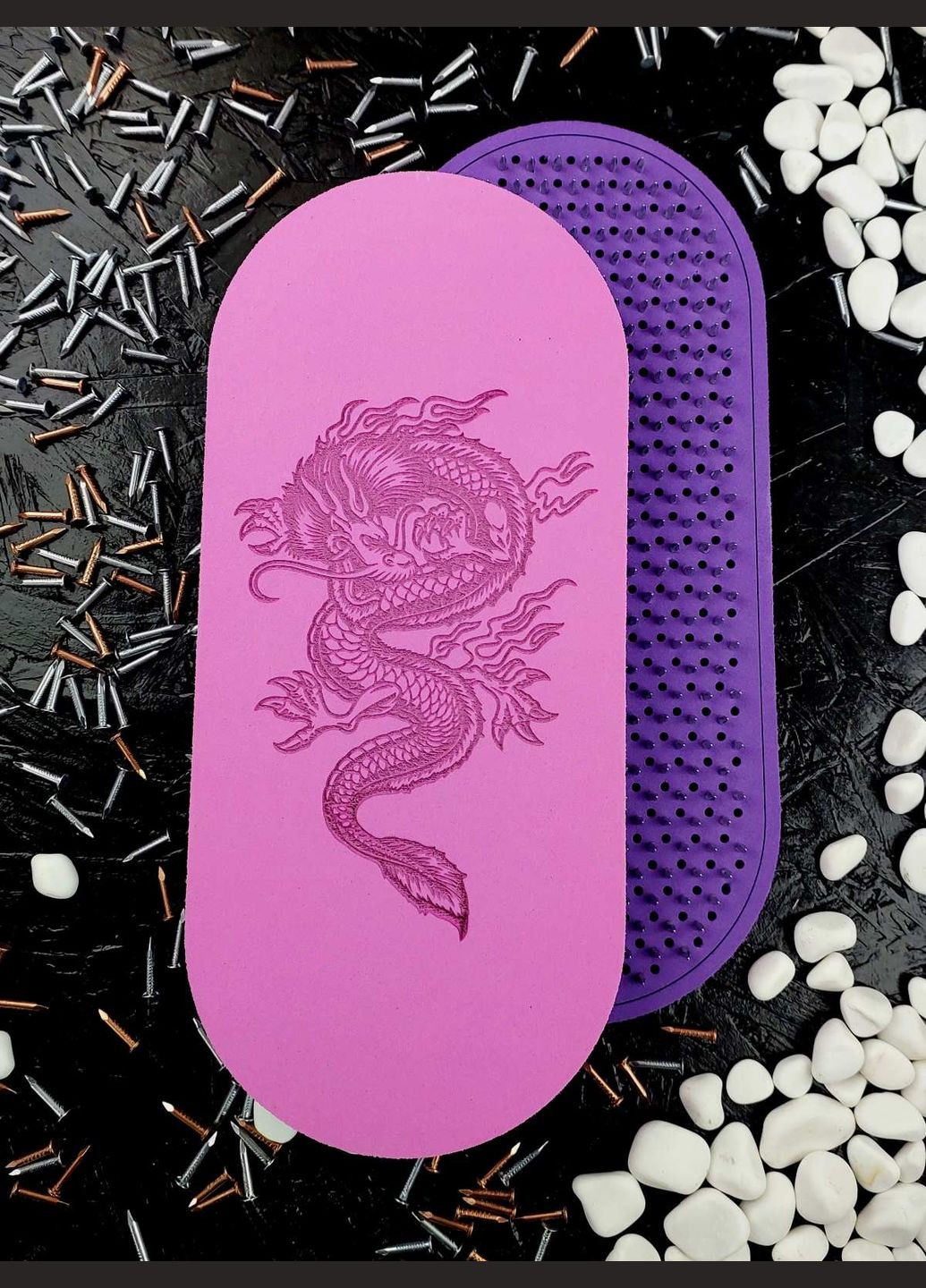 Доски садху гибкие с оцинкованными гвоздями Шаг 10 мм Розовый дракон No Brand анатомічні (342328885)