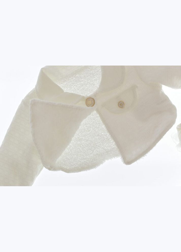 Бежевое платье из болеро трикотажное с цветком бежевое 104 см (35453) BABYKROHA (323470181)