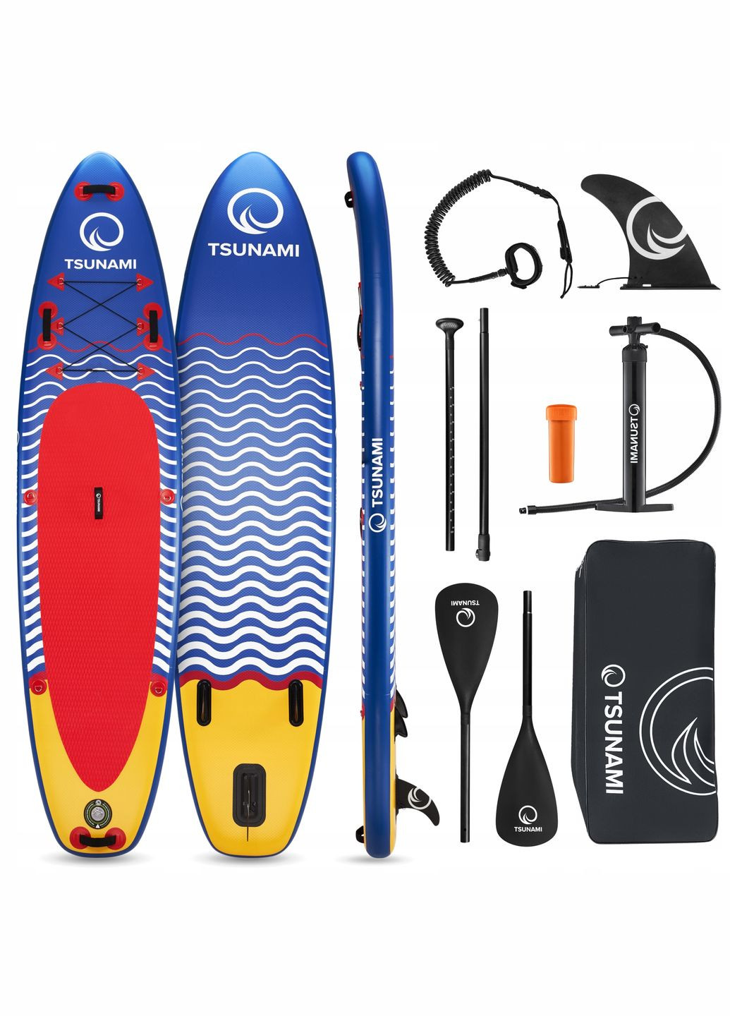 Надувная SUP доска 350 см с веслом Wave T04 () TSUNAMI P-5907739314239 (342758405)