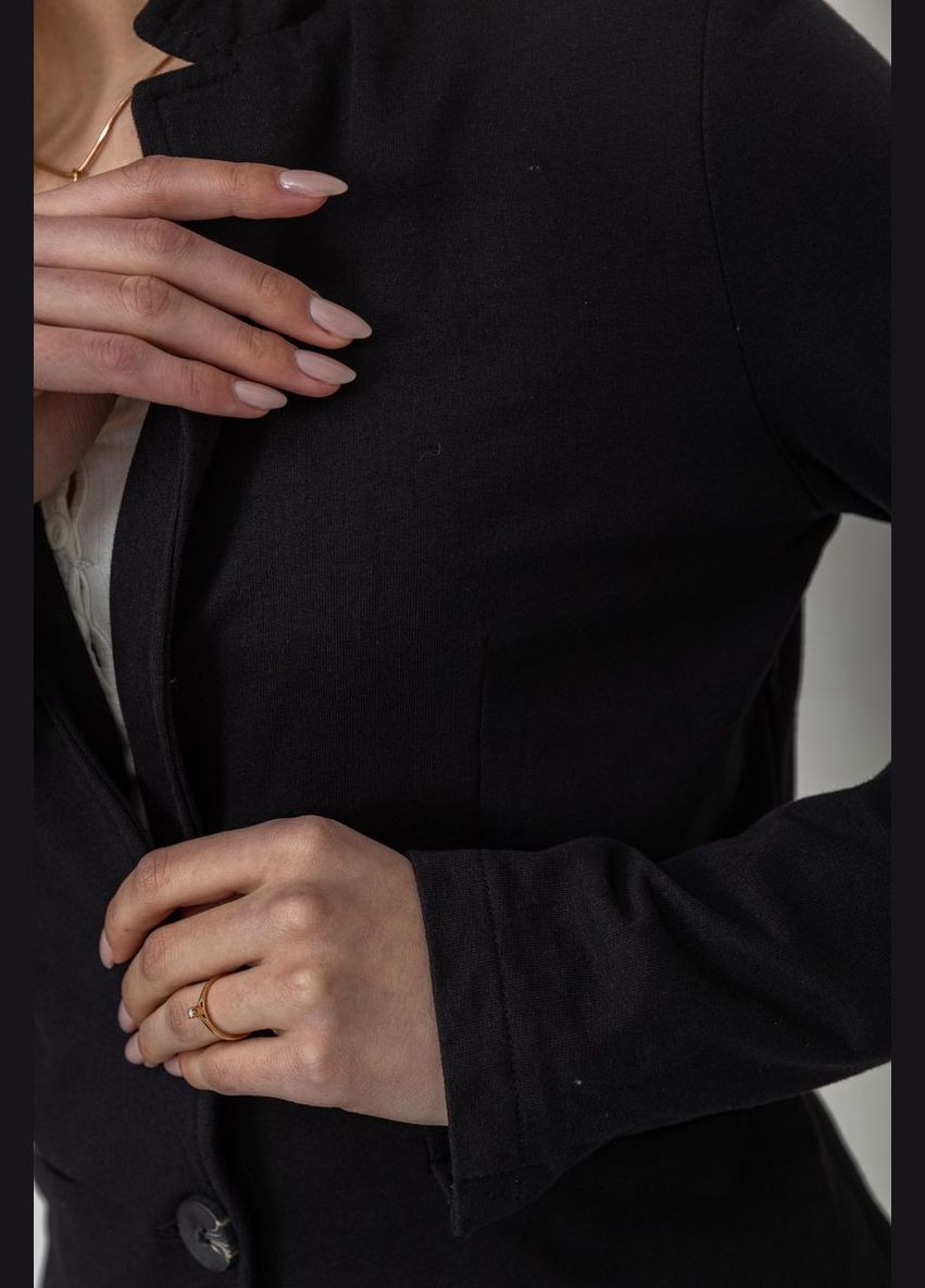 Піджак жіночий однотонний, колір чорний, Calliope (288751452)