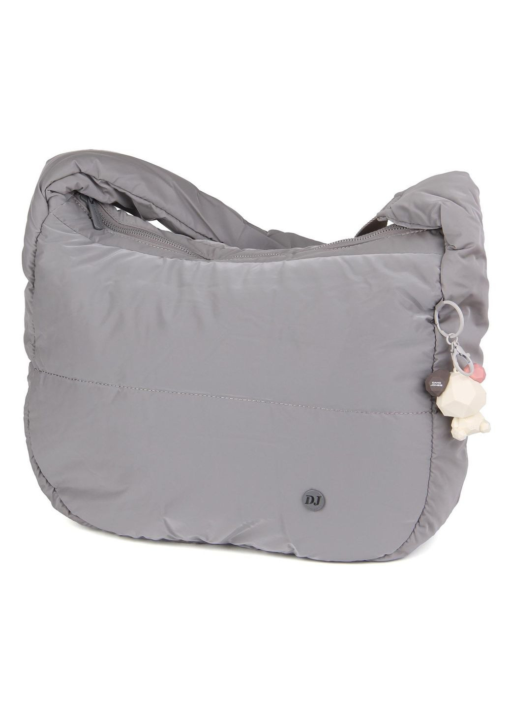 Жіноча сумка шопер (тоут) через плече 36 х 26 х 12 см 7769 сіра David Jones (370299741)