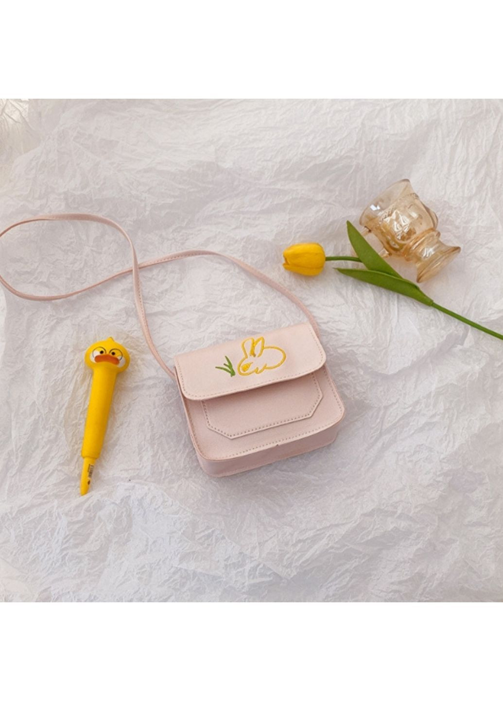 Сумочка детская через плечо с рисунком Пудровый (СДД-115-3) No Brand (347640964)