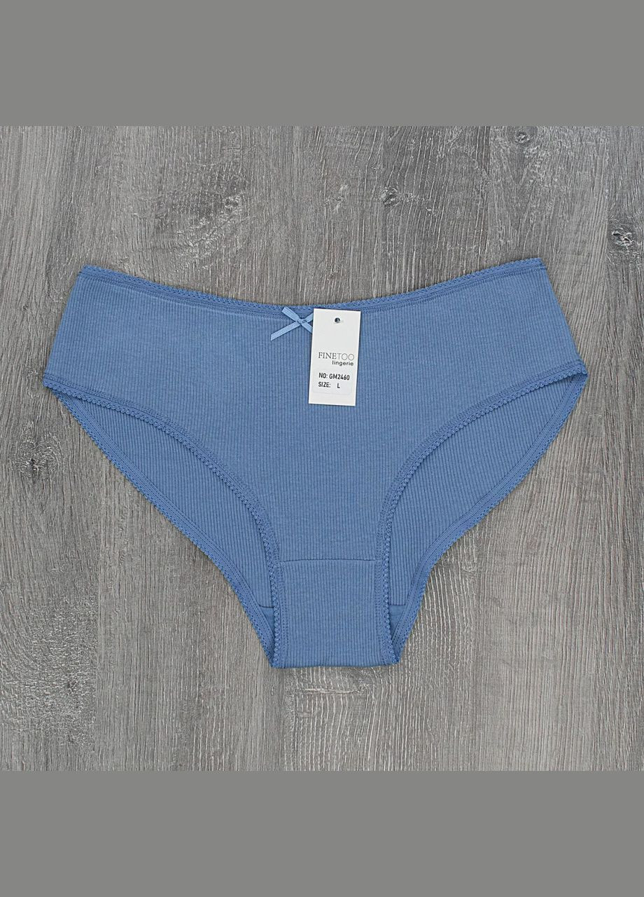 Набір жіночих трусиків у рубчік 6 шт Finetoo Сліп (315922642)