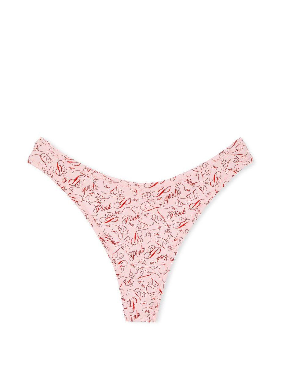 Жіночі трусики Logo Cotton High-Leg Thong Victoria's Secret (366290696)