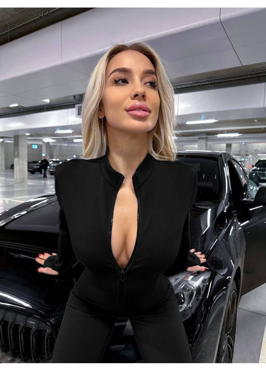 Стильный комбинезон без утепления Luna чёрный