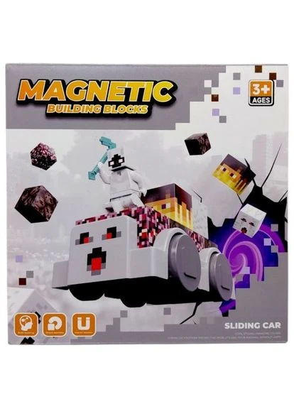 Магнітний конструктор "MINECRAFT" машинки (ГАСТ) MIC (385592174)