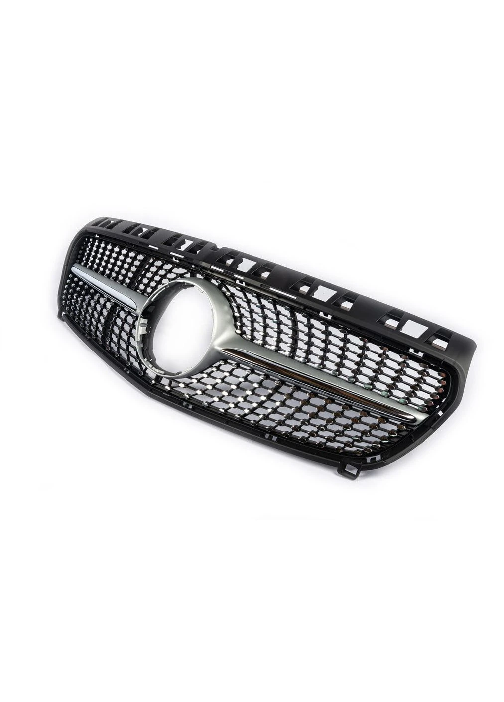 Передня решітка Diamond Silver (2012-2015) для Mercedes A-сlass W176 рр A+ (392209409)