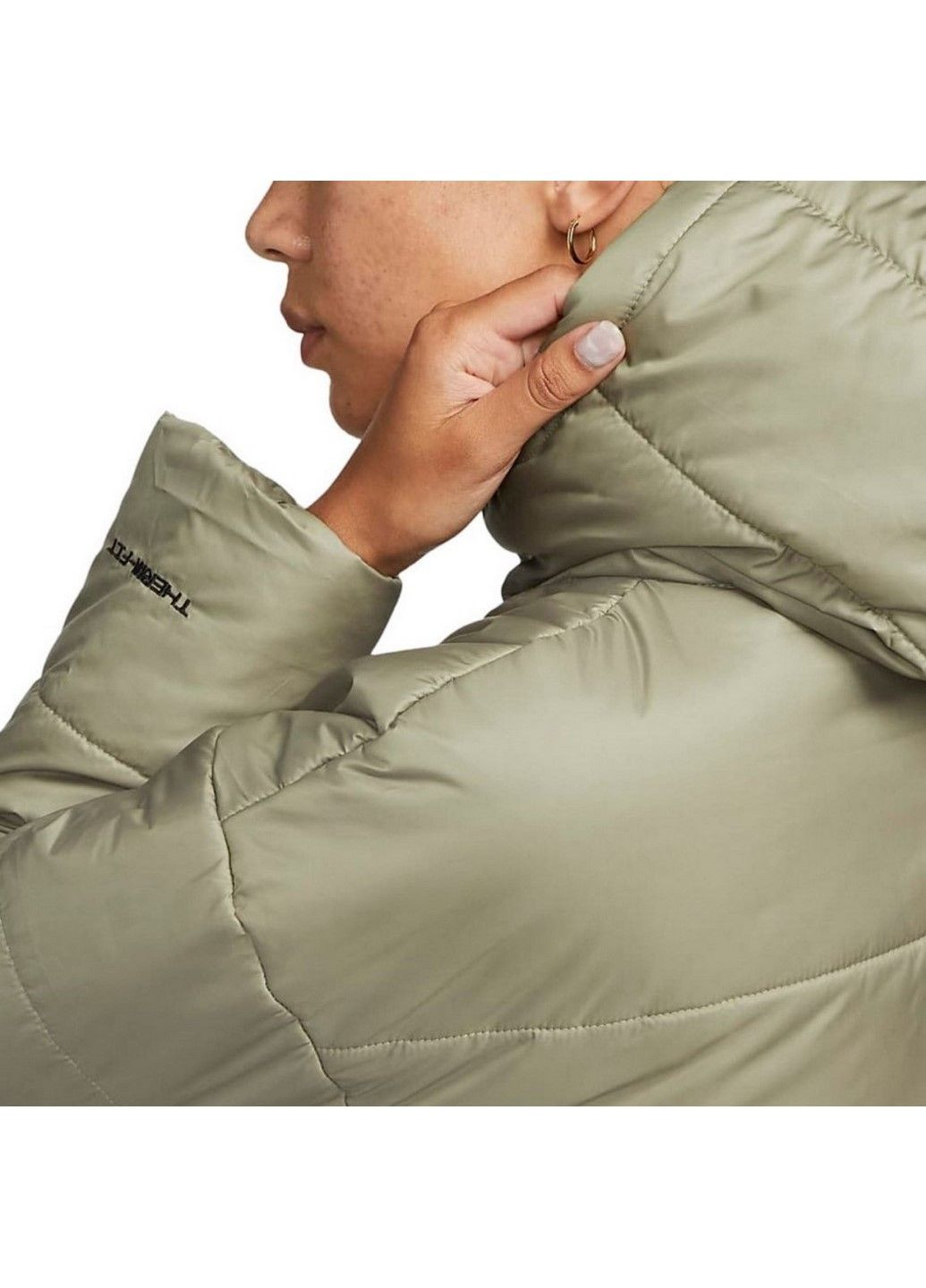 Зеленая демисезонная куртка w nsw syn tf rpl hd parka dx1798-351 Nike