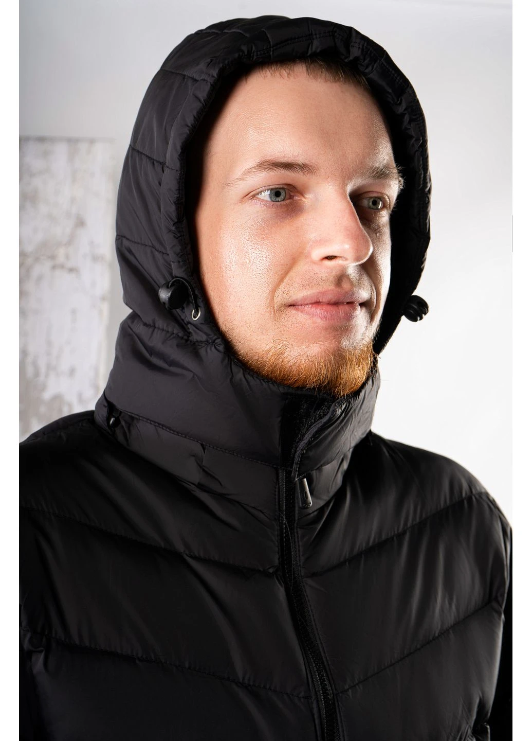 Чорна зимня куртка чоловіча чорна 346817 Where Uwear