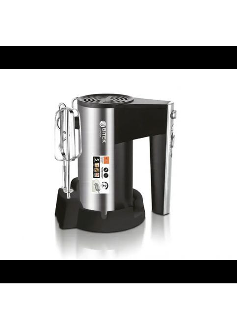 Ручний міксер для кухні на 5 швидкостей BT-6629A 1000W Кухонний електричний міксер із підставкою BiTEK (323485991)