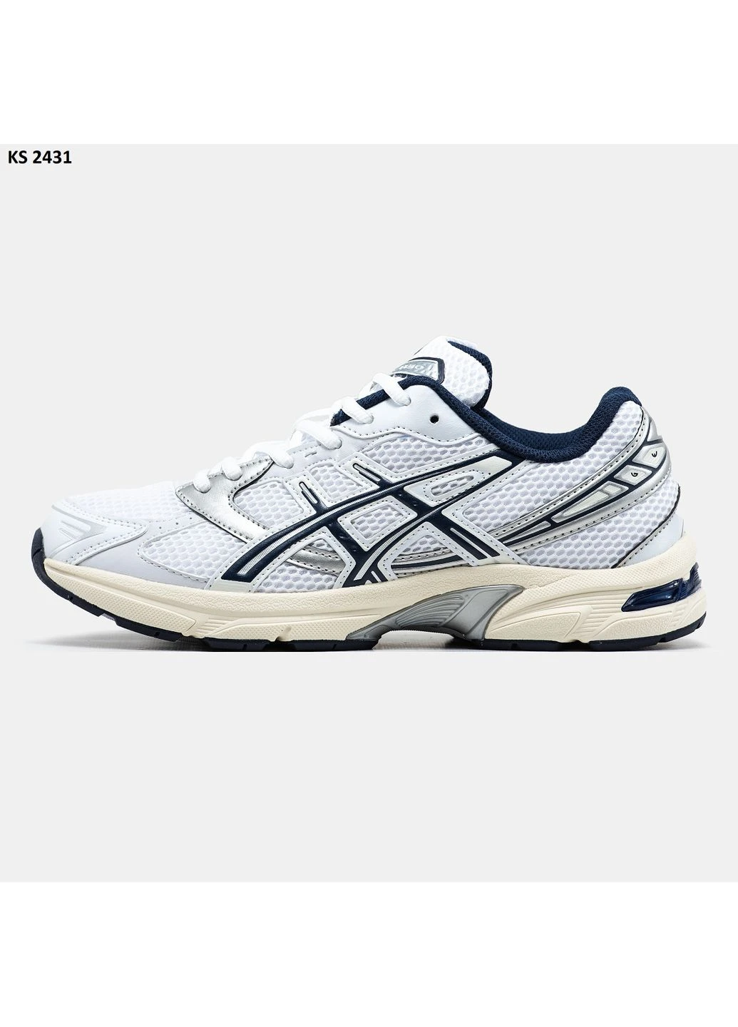 Білі кросівки чоловічі asics gel -1130 white асікс гель білі демісезон No Brand