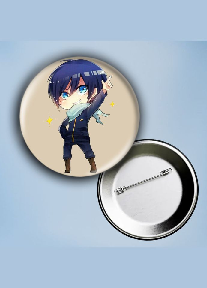 Значок на булавці Аніме Безхатній Бог #5 металевий 56 мм No Brand (304508842)