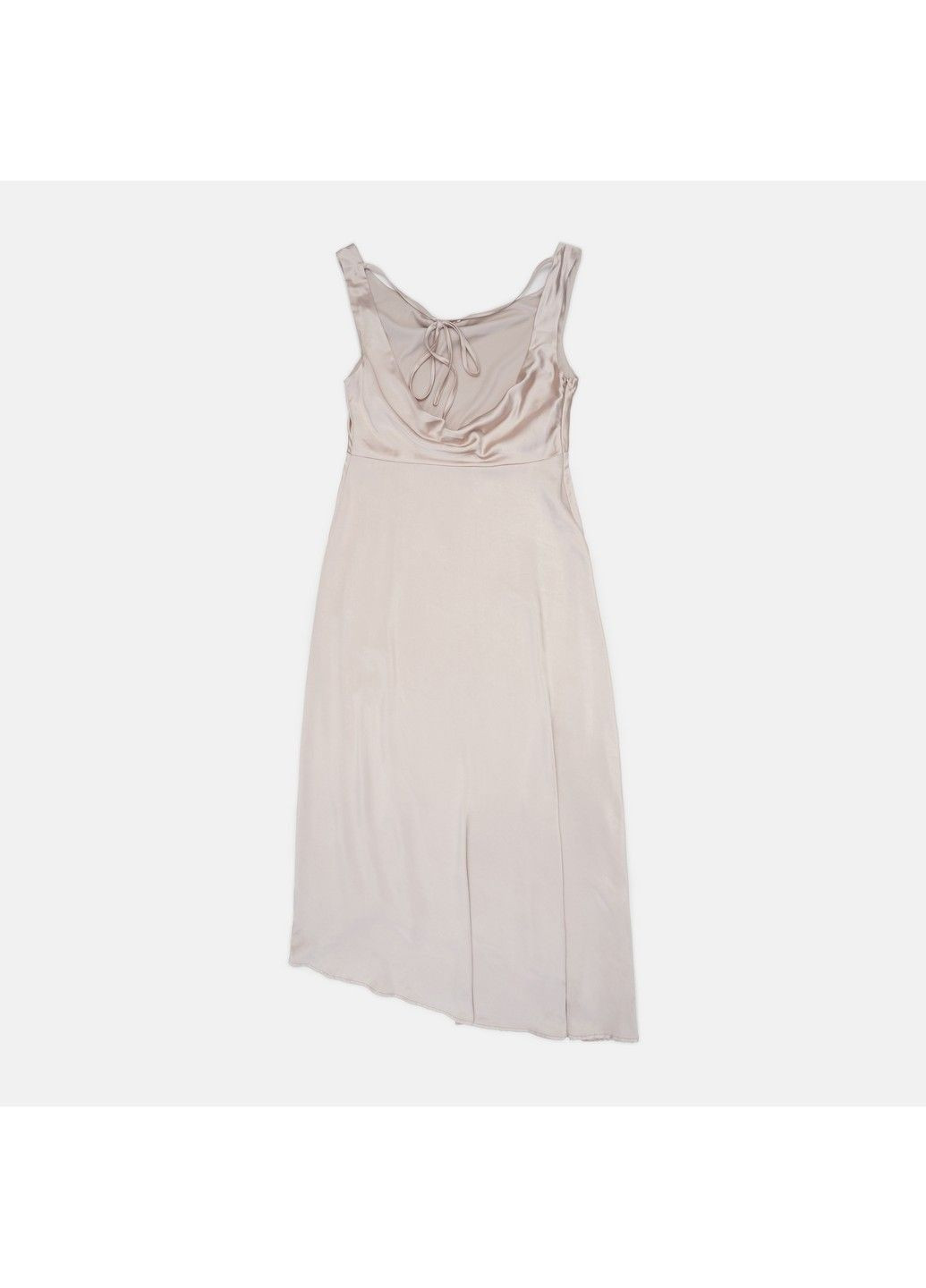 Бежевое кэжуал платье Boohoo однотонное