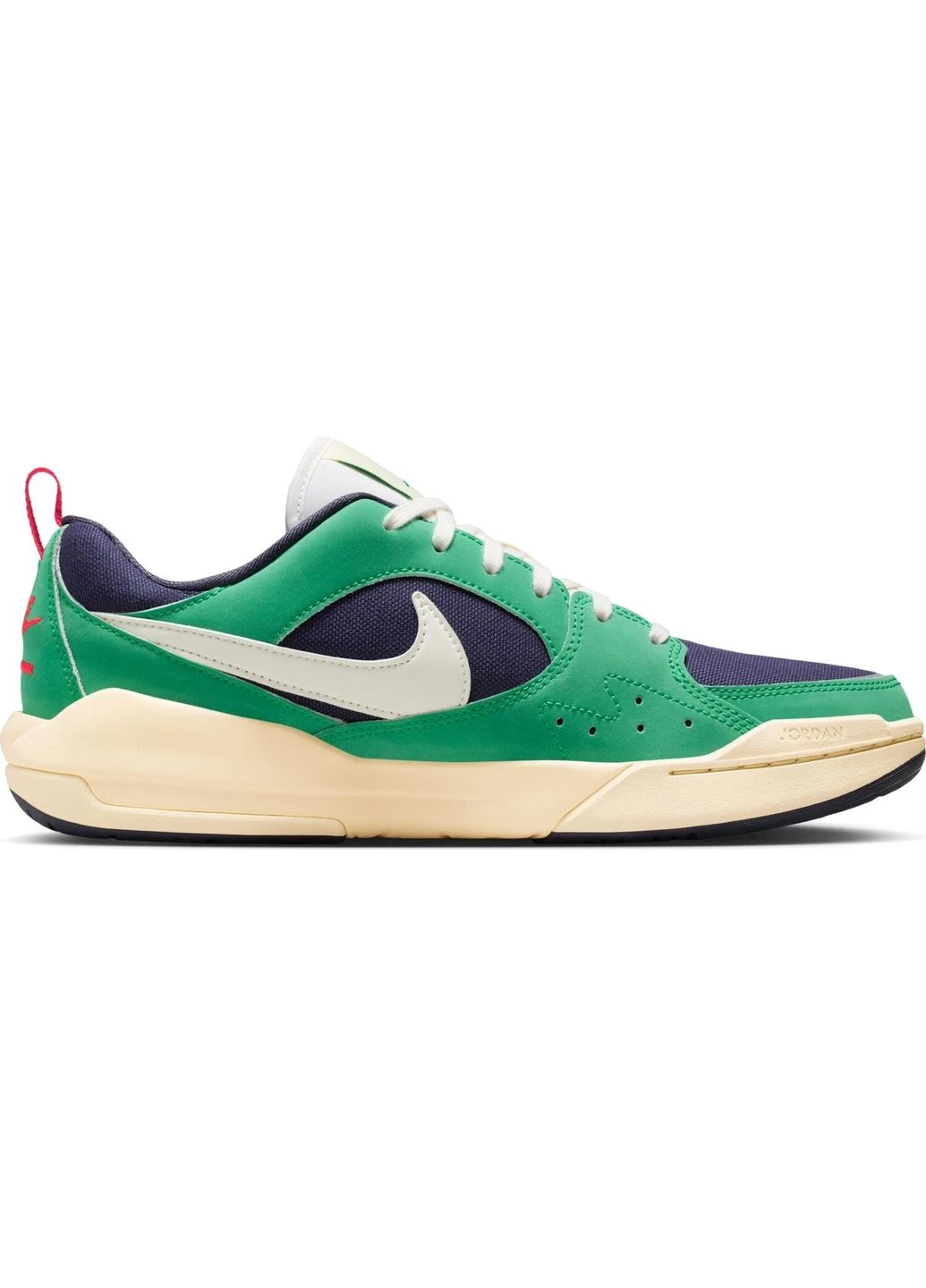 Зеленые кроссовки зелено-темно-сине-бело-красные hj6777-400 Nike JORDAN CMFT ERA