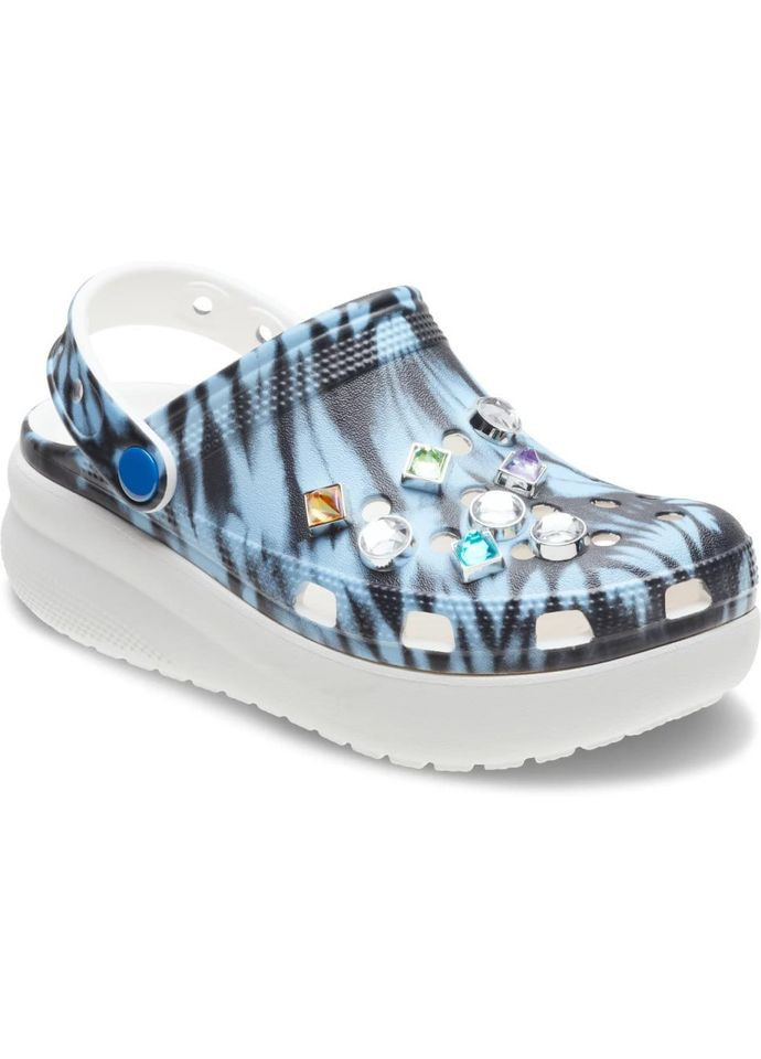 Синие classic crush black детские кроксы для девочки Crocs