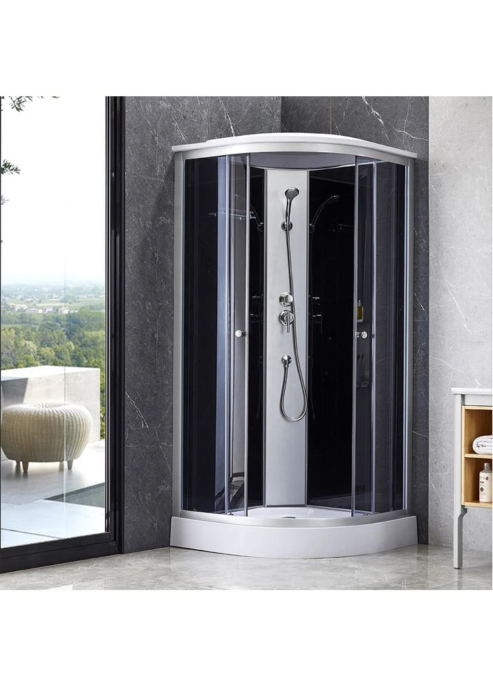 Душевая кабина Tani SB90x90.SAT.LOW.GR, стекло тонированное 4 мм LIDZ (396800659)