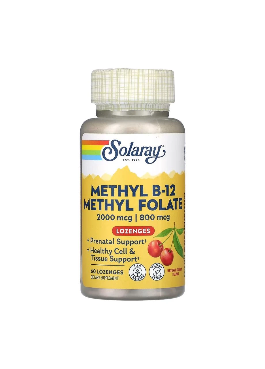 Methyl B-12 & Methyl Folate - 60 caps Solaray (397318730)