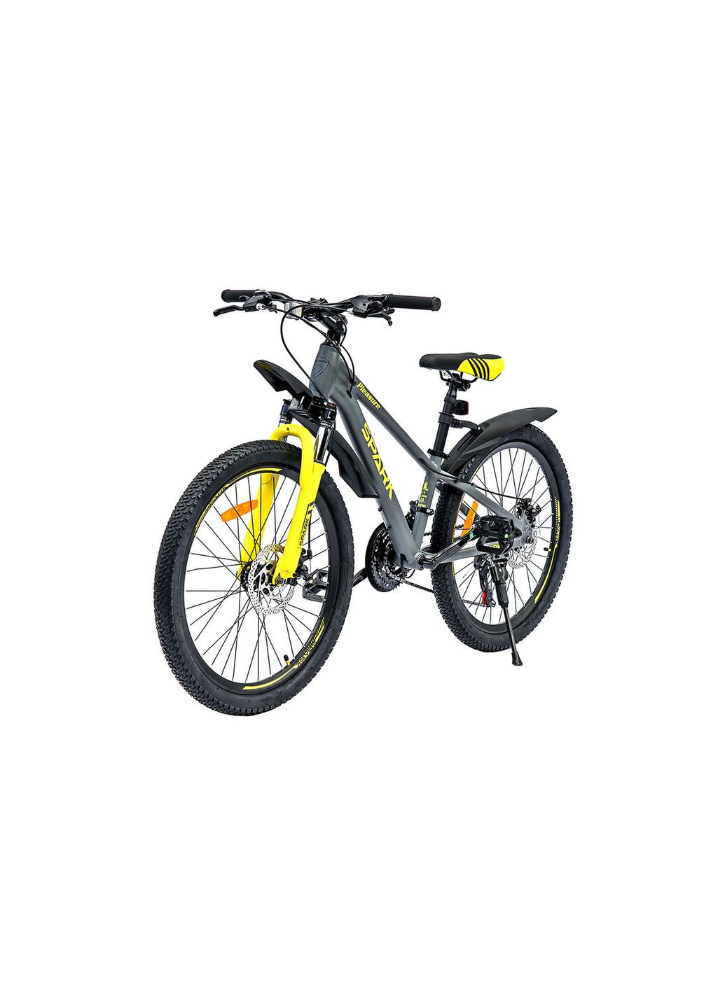Велосипед PLEASURE 24", размер XXS, рама 11", 2025, с желтым Spark (369647684)