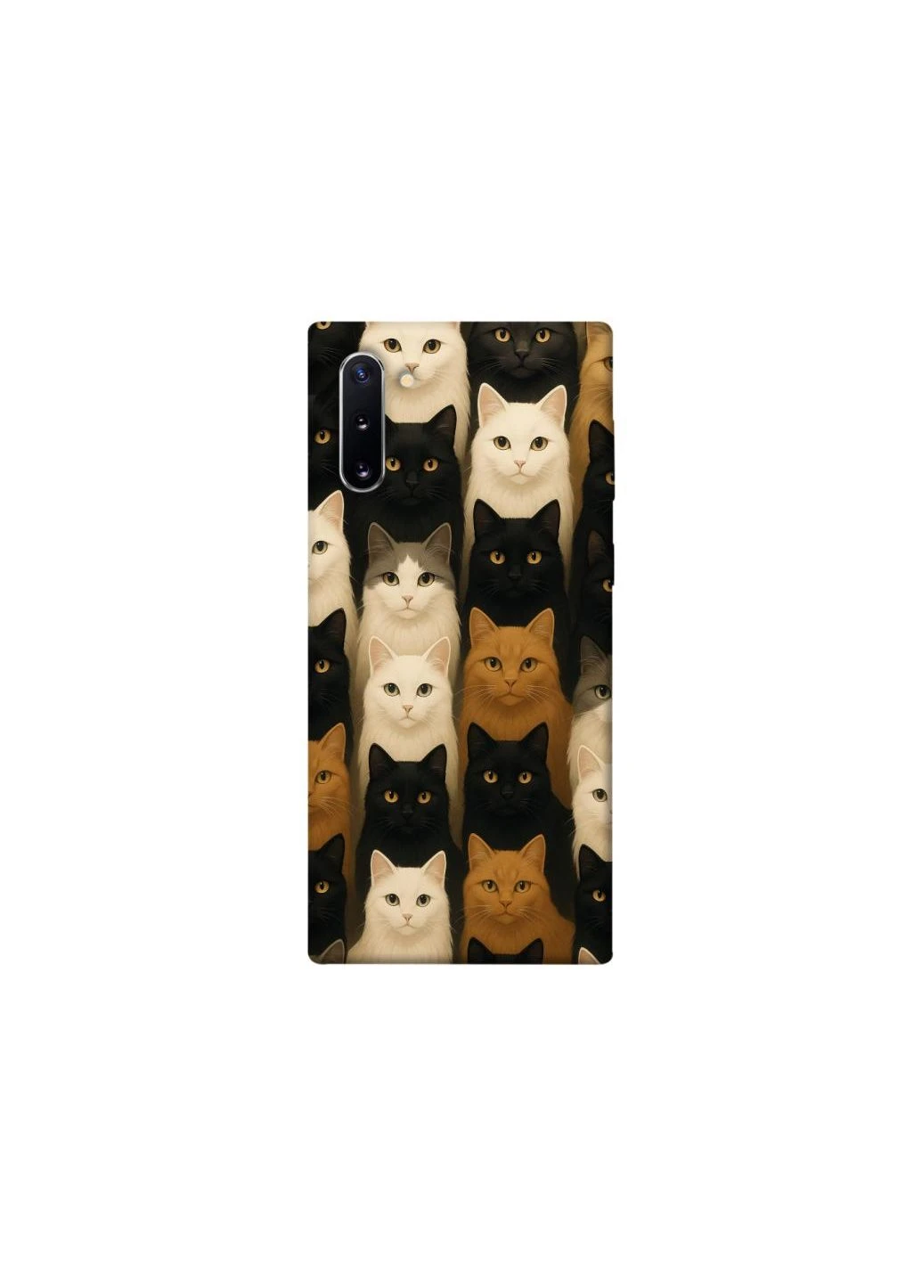 Чохол на Samsung Galaxy Note 10 Colorful Cat Collage Frontalka (353324160)