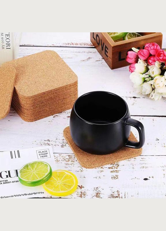 Подставки пробковые для стаканов и чашек 4 шт (AN0103500) ANbeauty (365875722)