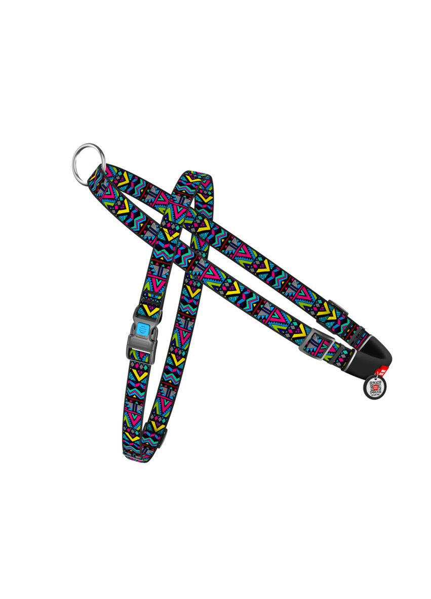 Шлея для собак швидкознімна Nylon "Інді" пластиковий фастекс, Ш 25 мм, А 60-80 см В 70-100 см WAUDOG (321996729)