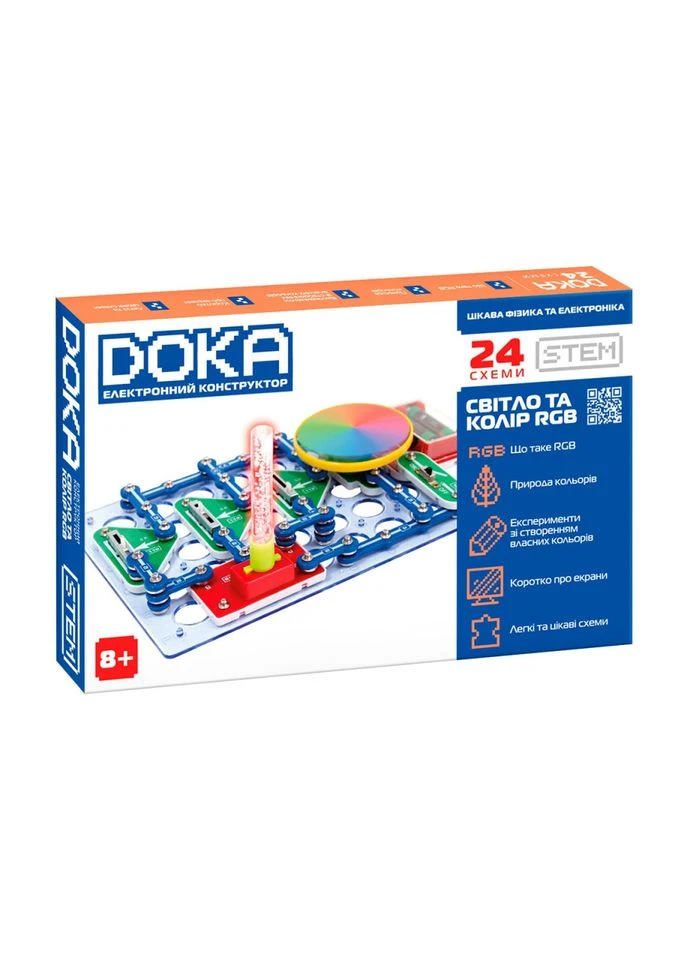 Электронный конструктор "Свет и цвет RGB" D70700 со светом DOKA (335003946)