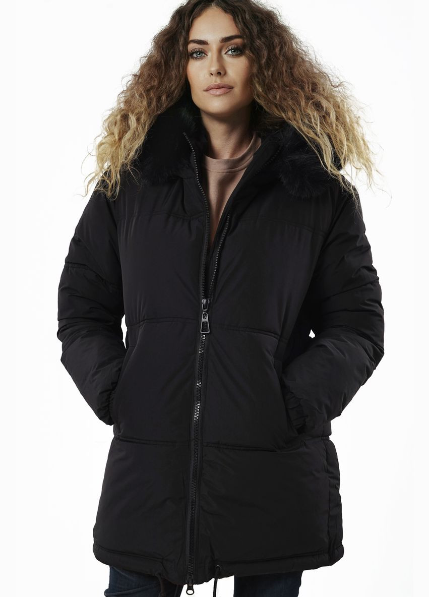 Чорна зимня куртка жіноча uf 20806 чорна Freever