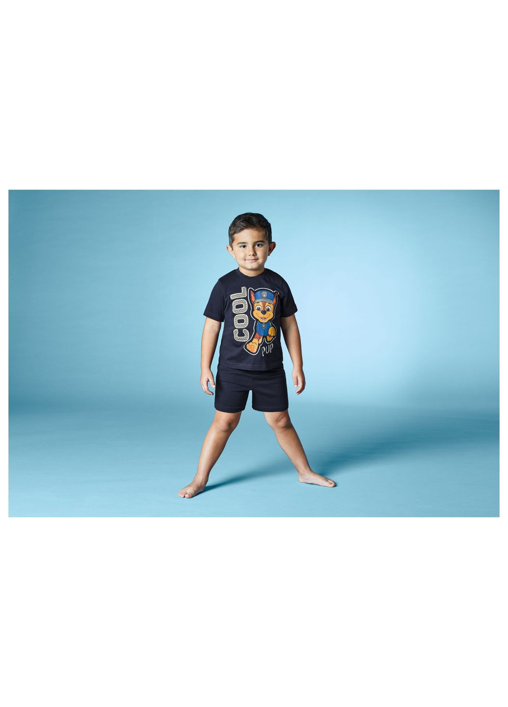 Синя всесезон піжама літня для хлопчика футболка + шорти Lupilu