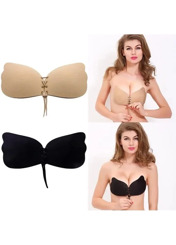 Бюстгальтер-невидимка Fly Bra ліфчик без бретелів на шнурівці Digital (387412063)