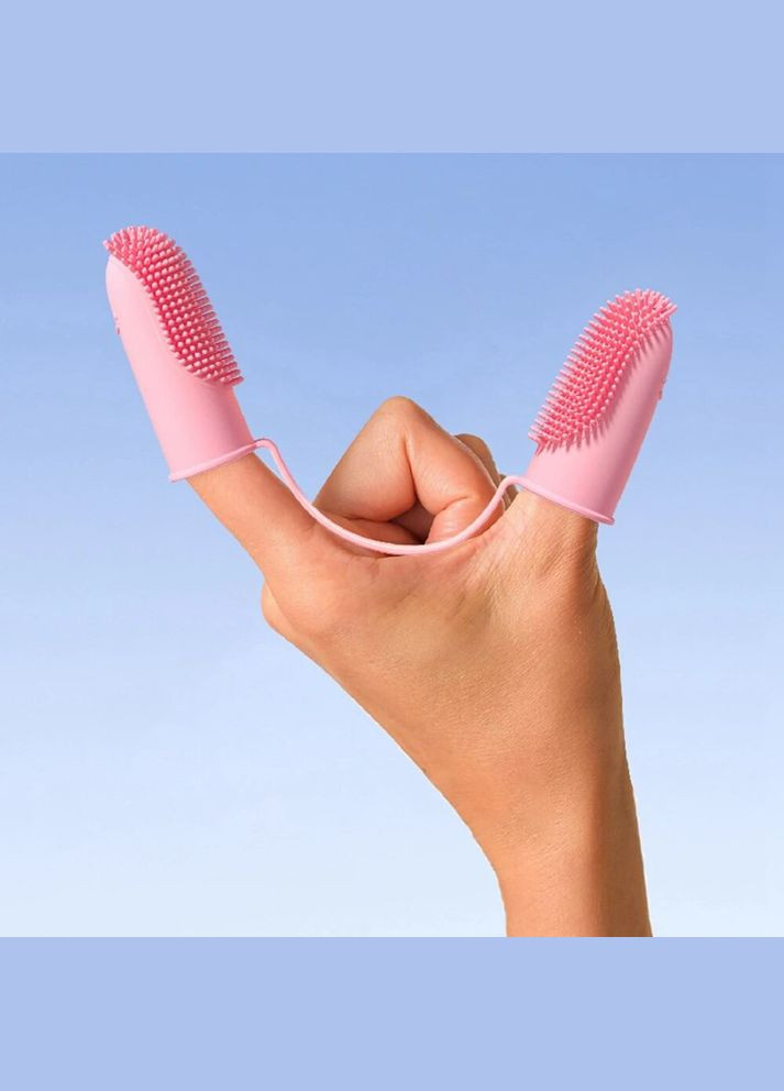 Зубна щітка для собак та кішок Рожева No Brand (299840568)