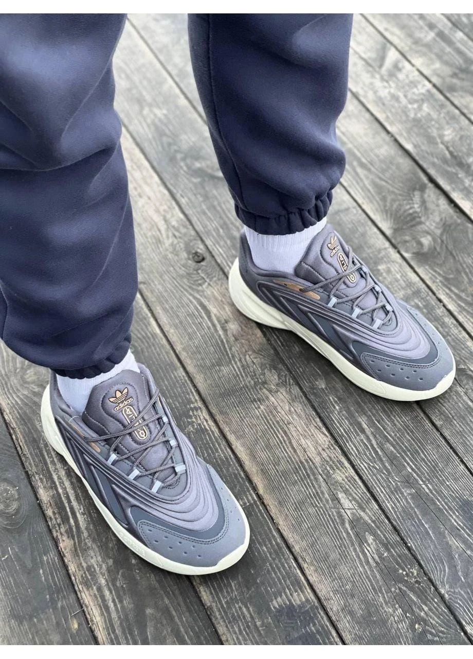 Белые летние кроссовки adidas ozelia blue white адидас озелия No Brand