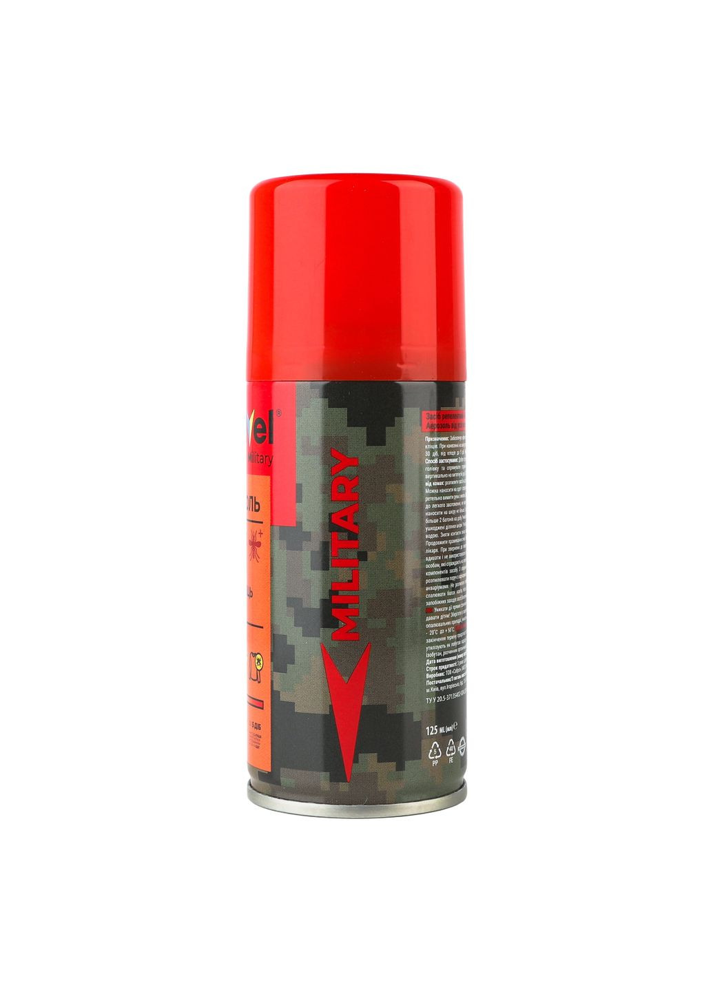 Аерозоль Military від усіх літаючих комах-кровопивць та кліщів, 125 мл Extravel (337468656)