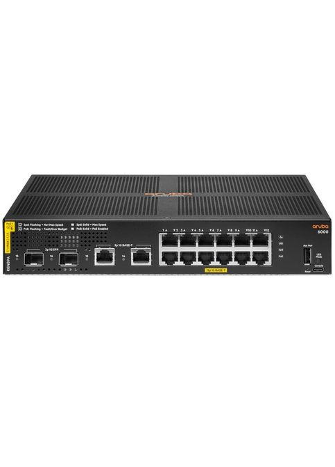 Коммутатор Aruba 6000 12G Class4 PoE 2G/2SFP Switch (R8N89A) HPE (323238859)