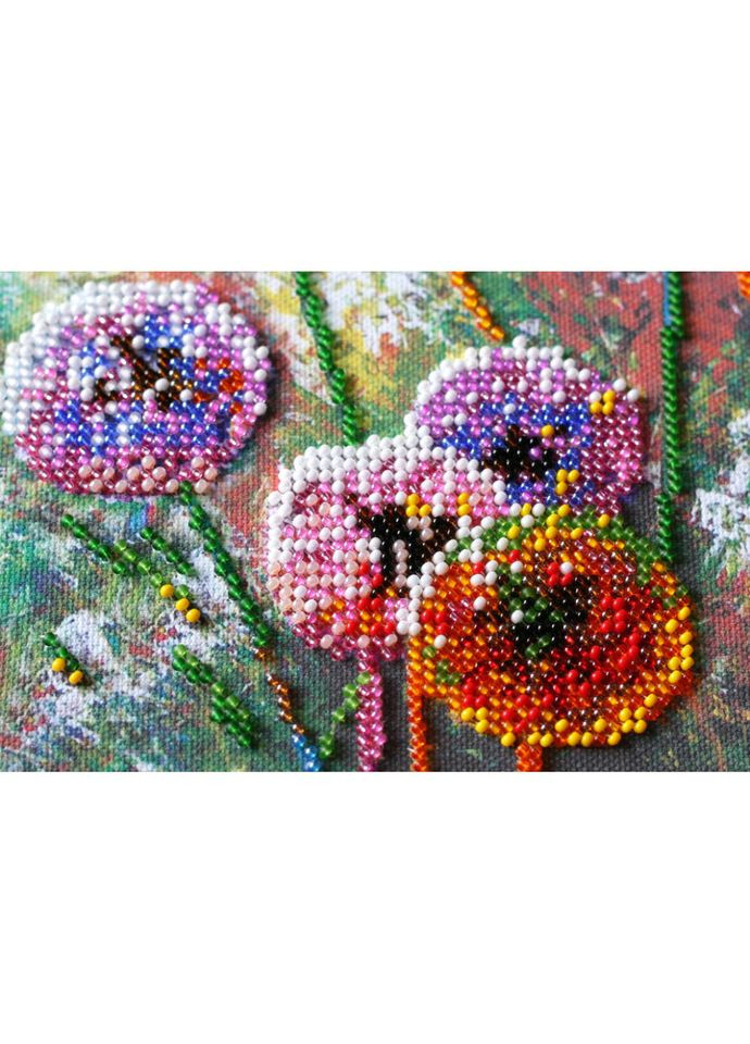 Набір міді для вишивання бісером "Різнокольорові кулі" AMB 017 20х20 см Abris Art (364124836)