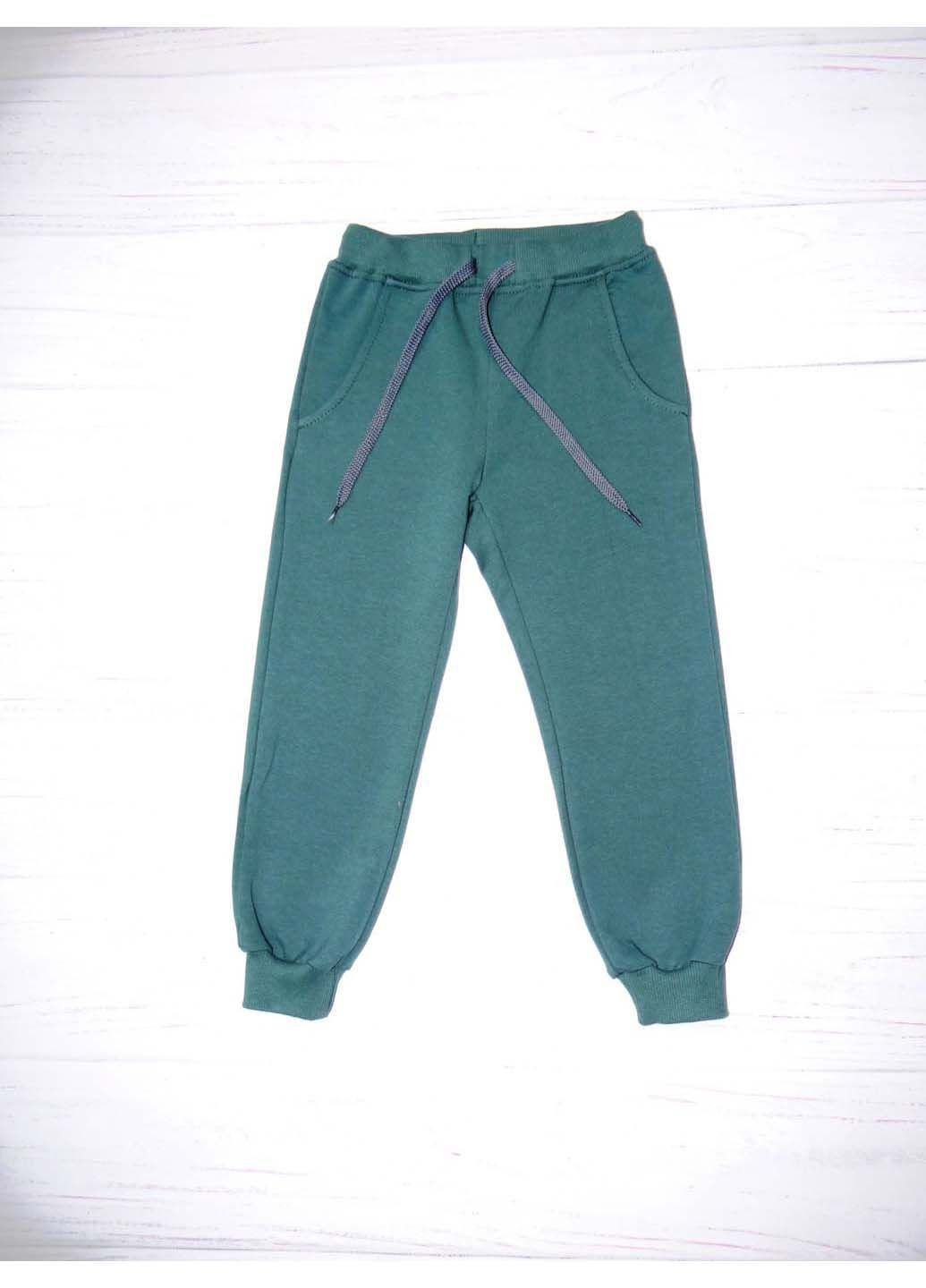 Зеленые спортивные демисезонные брюки Лио