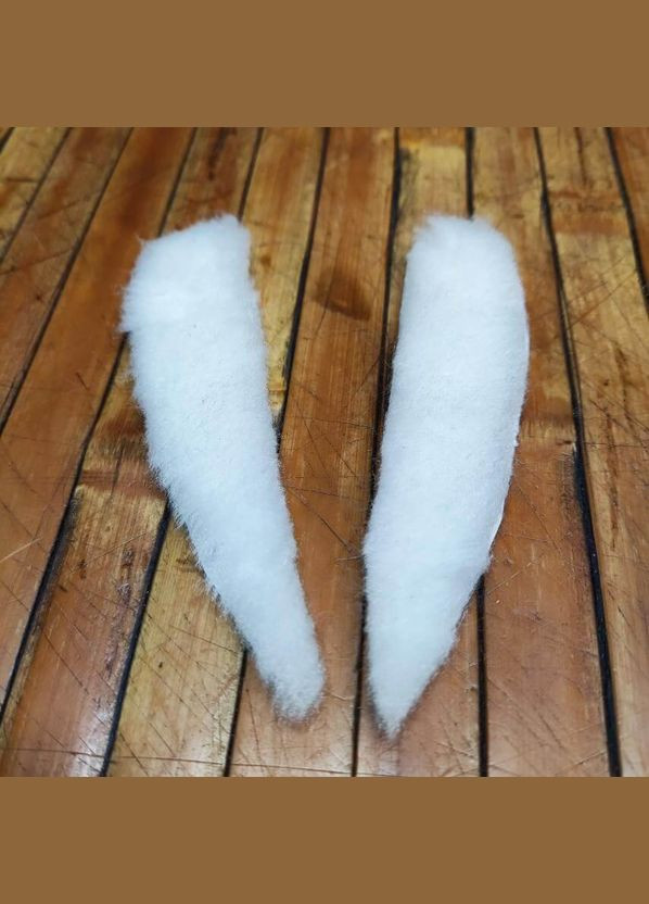 Брови белые, мех, 2-х с. скотч. Николай, Санта, Мороз, Старец, Колдун, Дед No Brand (370135526)