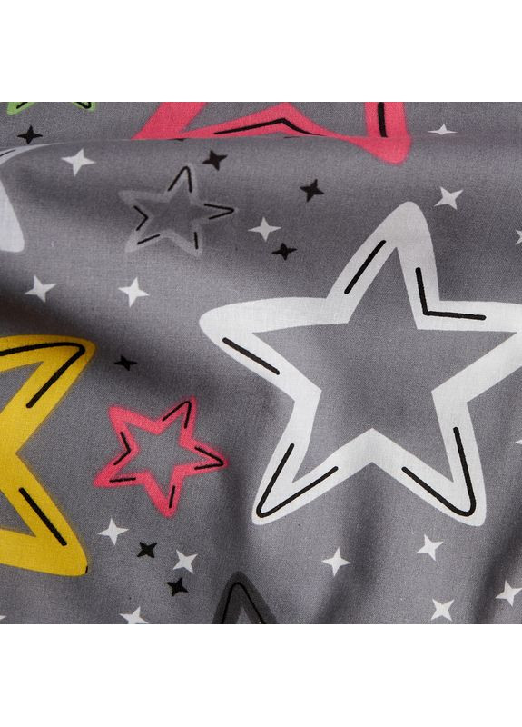 Комплект постільної білизни Бязь Gold Люкс Полуторний 143х210 наволочки 4х50х70 (MS-820009013) Moon&Star Cosmic Party (356113991)