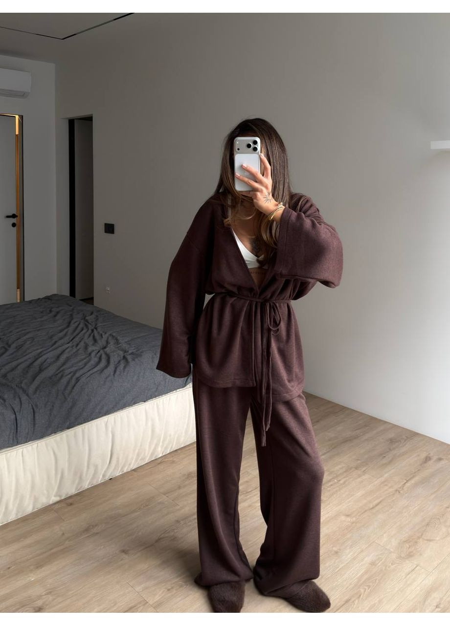 Жіночний теплий костюм-кімоно з двосторонньої ангори 🤤 (ЗАМІР В ОПИСІ) DK/DL Мода без кордонів (369713536)