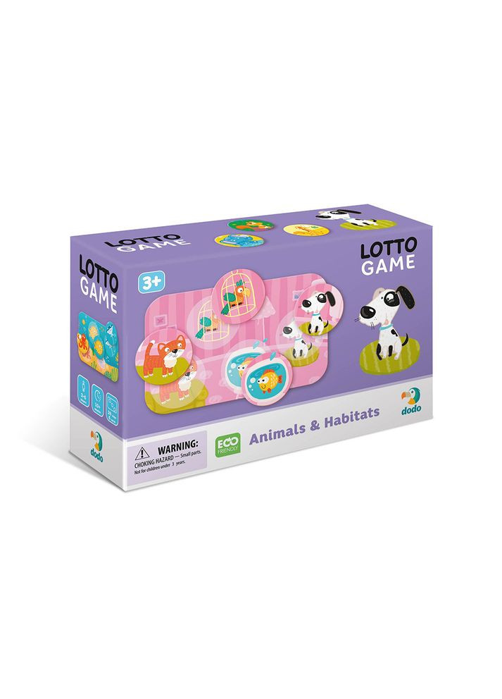 Настільна гра лото "Тварини та їх середовище існування", лото Додо Dodo (334714328)